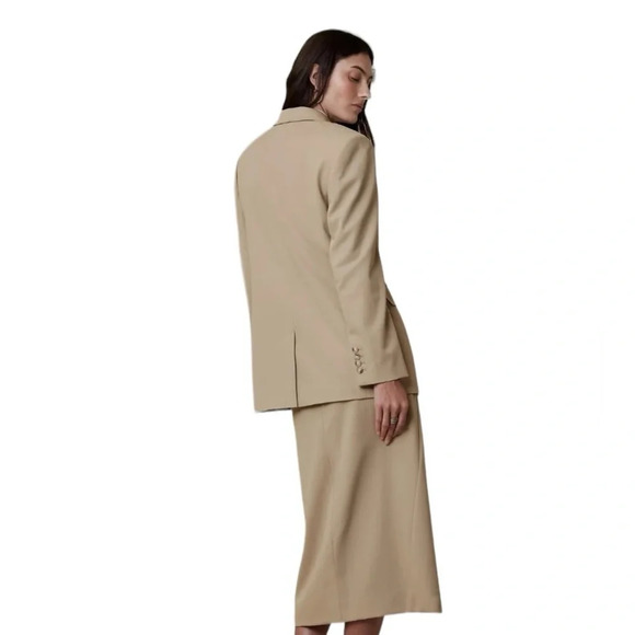 Banana Republic Vasto Relaxed Italian 100% Wool Suit Jacket Size 6 - Picture 3 of 13